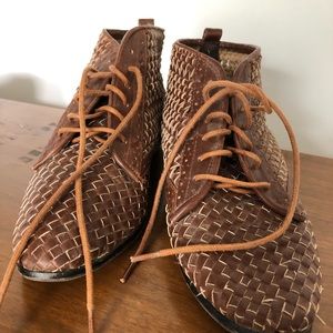 Unique woven booties
